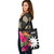 Nauru Custom Personalised Tote Bag Polynesian Hibiscus Pattern
