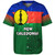 New Caledonia Baseball Shirt Flag Color With Traditional Patterns