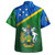Solomon Islands Hawaiian Shirt Flag Color With Traditional Patterns