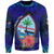 Guam Sweatshirt Hibiscus Flowers With Seal