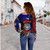 American Samoa Off Shoulder Sweatshirt Always In Gods Arms