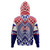 American Samoa Hoodie Custom AS Coat Of Arms Polynesian Art Tattoo Sleeve