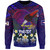 American Samoa Sweatshirt Custom AS Seal With Bald Eagle Polynesian Plumeria Summer Vibes