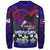 American Samoa Sweatshirt Custom AS Seal With Bald Eagle Polynesian Plumeria Summer Vibes