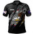 American Samoa Polo Shirt Custom AS Pride Polynesian Sleeve Tattoo Scratch Style Black