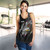 American Samoa Women Tank Custom AS Pride Polynesian Sleeve Tattoo Scratch Style Black