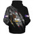 American Samoa Sherpa Hoodie Custom AS Pride Polynesian Sleeve Tattoo Scratch Style Black
