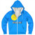 Palau Sherpa Hoodie Flag Color With Traditional Patterns