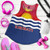 Kiribati Women Tank Flag Color With Traditional Patterns