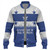Gambier Islands Baseball Jacket Flag Color With Traditional Patterns