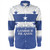 Gambier Islands Long Sleeve Shirt Flag Color With Traditional Patterns