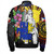 Philippines Filipinos Bomber Jacket Lapu-lapu Hero With Philippines Flowers Style