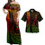 Guam Combo Dress And Shirt Coat Of Arms Kakau Style Reggae