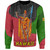 Hawaii Sweatshirt Hawaii King With Map And Flag Tribal Patterns