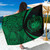 Samoa Sarong Coat Of Arm Lauhala Circle Green