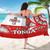 Tonga Flag Color With Traditional Patterns Sarong
