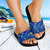 Tokelau Flag Color With Traditional Patterns Slide Sandals