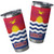 Kiribati Flag Color With Traditional Patterns Tumbler