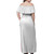 Austral Islands Flag Color With Traditional Patterns Women Off Shoulder Long Dress