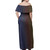Philippines Filipinos Lapu-lapu Hero With Seal Filipinos Tribal Patterns Women Off Shoulder Long Dress