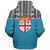 Fiji Sherpa Hoodie Fijian Tapa Pattern