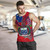Samoa Tank Top Samoa Flag With Seal Teuilia Flowers Tradition Patterns