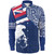 Hawaii Long Sleeve Shirt Polynesian Tribal Flag King Kamehameha