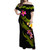 Polynesian Women Off Shoulder Long Dress - Plumeria Tribal