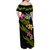 Solomon Islands Women Off Shoulder Long Dress - Plumeria Tribal