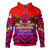 American Samoa Hoodie Custom American Samoa Seal And Eagle Polynesian Tattoo Red