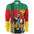 Hawaii Long Sleeve Shirt Custom Kanaka King Flag