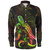Tokelau Long Sleeve Shirt Sea Turtle With Blooming Hibiscus Flowers Reggae