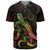 Cook Islands Baseball Shirt Sea Turtle With Blooming Hibiscus Flowers Reggae