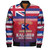 Hawaii Kalaheo High School Bomber Jacket Flag Color With Traditional Patterns