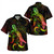 Tokelau Combo Dress And Shirt - Sea Turtle With Blooming Hibiscus Flowers Reggae