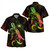 Samoa Combo Dress And Shirt - Sea Turtle With Blooming Hibiscus Flowers Reggae