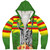 Hawaii Sherpa Hoodie Hawaii King With Flag Color With Traditional Patterns