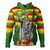 Hawaii Hoodie Hawaii King With Flag Color With Traditional Patterns