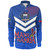 Samoa Long Sleeve Shirt Samoa Tradition Patterns With Rugby Ball