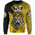 Hawaii Sweatshirt Custom McKinley High School Tigers Black and Gold Polynesian Style