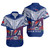 Samoa Custom Personalised Short Sleeve Shirt Toa Samoa Teuilia Flowers Style