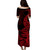 Hawaii Hula Girl Red Puletasi