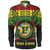 Hawaii Long Sleeve Shirt Hana High and Elementary School Reggae Color Polynesian