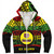 Hawaii Sherpa Hoodie Henry Perrine Baldwin High School Reggae Color Polynesian