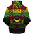 Hawaii Sherpa Hoodie Hilo High School Reggae Color Polynesian