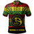 Hawaii Polo Shirt Honokaʻa High & Intermediate School Reggae Color Polynesian