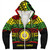 Hawaii Sherpa Hoodie James B. Castle High School Reggae Color Polynesian