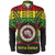 Hawaii Long Sleeve Shirt Kaʻū High & Pāhala Elementary School Reggae Color Polynesian