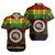 Hawaii Short Sleeve Shirt Kaʻū High & Pāhala Elementary School Reggae Color Polynesian