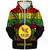 Hawaii Sherpa Hoodie Kauai High School Reggae Color Polynesian